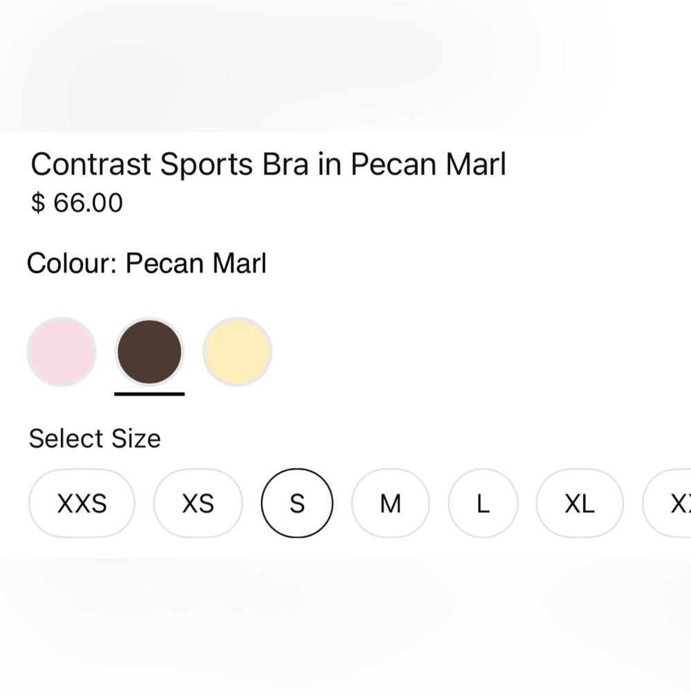 Bo+Tee OH POLLY Contrast Sports Bra in Pecan Marl - Picture 8 of 12